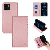 Θήκη Πορτοφόλι Vintage Magnet Wallet Sonique Xiaomi Redmi A1 / Redmi A2 Ροζ Χρυσό