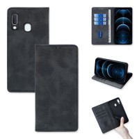 Θήκη Πορτοφόλι Vintage Magnet Wallet Sonique Samsung Galaxy A20e Μαύρο