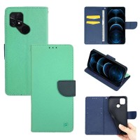 Θήκη Πορτοφόλι Sonique Trend Wallet Xiaomi Poco C40 Βεραμάν / Σκούρο Μπλε