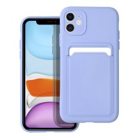 Θήκη Σιλικόνης Sonique Card Case Apple iPhone 11 Λιλά