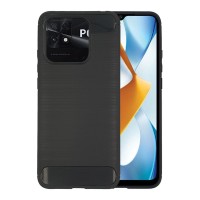 Θήκη Σιλικόνης Sonique Carbon Brushed Xiaomi Poco C40 Μαύρο