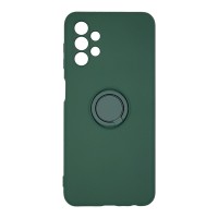 Θήκη Σιλικόνης Ring Case Samsung Galaxy A13 4G Πράσινο Σκούρο