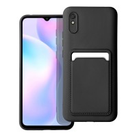 Θήκη Σιλικόνης Sonique Card Case Xiaomi Redmi 9A / Redmi 9AT Μαύρο