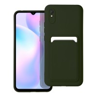 Θήκη Σιλικόνης Sonique Card Case Xiaomi Redmi 9A / Redmi 9AT Πράσινο Σκούρο