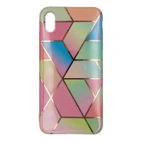 Marble Effect Soft Case Apple iPhone XS MAX Design 10