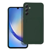 Θήκη Σιλικόνης Sonique Card Case Samsung Galaxy A34 5G Πράσινο Σκούρο