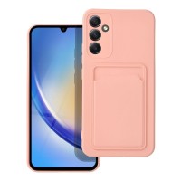 Θήκη Σιλικόνης Sonique Card Case Samsung Galaxy A34 5G Ροζ