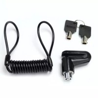 Set Λουκέτο Δισκόφρενου για Electric Scooter & Καλώδιο υπενθύμισης Μαύρο