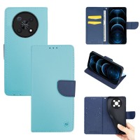 Θήκη Πορτοφόλι Sonique Trend Wallet Huawei Nova Y90 Σιέλ / Σκούρο Μπλε