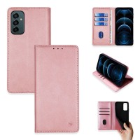 Θήκη Πορτοφόλι Vintage Magnet Wallet Sonique Samsung Galaxy M23 5G Ροζ Χρυσό