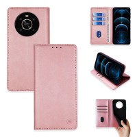 Θήκη Πορτοφόλι Vintage Magnet Wallet Sonique Honor Magic4 Lite 5G Ροζ Χρυσό