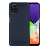 Θήκη Σιλικόνης Sonique Carbon Brushed Samsung Galaxy A22 4G / Galaxy M32 4G / Galaxy M22 4G Μπλέ