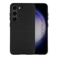 Θήκη Σιλικόνης Sonique Carbon Brushed Samsung Galaxy S23 Μαύρο