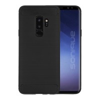 Θήκη Σιλικόνης Sonique Carbon Brushed Samsung Galaxy S9 Plus Μαύρο