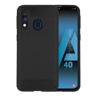 Θήκη Σιλικόνης Sonique Carbon Brushed Samsung Galaxy A40 Μαύρο