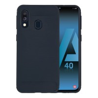Θήκη Σιλικόνης Sonique Carbon Brushed Samsung Galaxy A40 Μπλέ