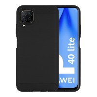 Θήκη Σιλικόνης Sonique Carbon Brushed Huawei P40 Lite Μαύρο