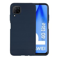 Θήκη Σιλικόνης Sonique Carbon Brushed Huawei P40 Lite Μπλέ