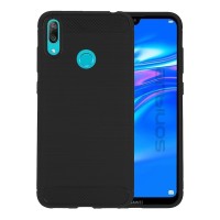 Θήκη Σιλικόνης Sonique Carbon Brushed Huawei Y7 2019 Μαύρο