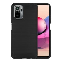 Θήκη Σιλικόνης Sonique Carbon Brushed Xiaomi Redmi Note 10 / Redmi Note 10s / Poco M5s Μαύρο