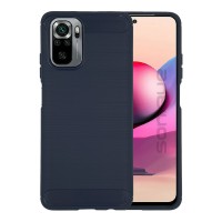 Θήκη Σιλικόνης Sonique Carbon Brushed Xiaomi Redmi Note 10 / Redmi Note 10s / Poco M5s Μπλέ