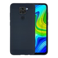 Θήκη Σιλικόνης Sonique Carbon Brushed Xiaomi Redmi Note 9 Μπλέ
