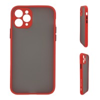 Θήκη Σιλικόνης Color Button Bumper Sonique Apple iPhone 11 Pro Κόκκινο