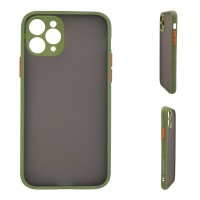 Θήκη Σιλικόνης Color Button Bumper Sonique Apple iPhone 11 Pro Πράσινο Ανοιχτό