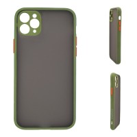 Θήκη Σιλικόνης Color Button Bumper Sonique Apple iPhone 11 Pro Max Πράσινο Ανοιχτό