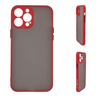 Θήκη Σιλικόνης Color Button Bumper Sonique Apple iPhone 13 Pro Max Κόκκινο