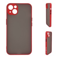 Θήκη Σιλικόνης Color Button Bumper Sonique Apple iPhone 14 Plus Κόκκινο