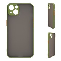 Θήκη Σιλικόνης Color Button Bumper Sonique Apple iPhone 14 Plus Πράσινο Ανοιχτό