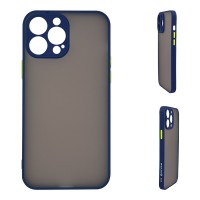 Θήκη Σιλικόνης Color Button Bumper Sonique Apple iPhone 14 Pro Max Μπλέ