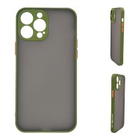 Θήκη Σιλικόνης Color Button Bumper Sonique Apple iPhone 14 Pro Max Πράσινο Ανοιχτό