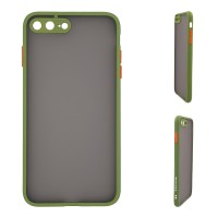 Θήκη Σιλικόνης Color Button Bumper Sonique Apple iPhone 7 Plus / iPhone 8 Plus Πράσινο Ανοιχτό