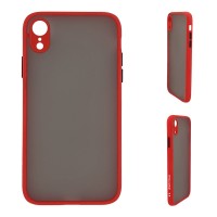Θήκη Σιλικόνης Color Button Bumper Sonique Apple iPhone XR Κόκκινο