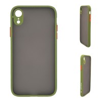 Θήκη Σιλικόνης Color Button Bumper Sonique Apple iPhone XR Πράσινο Ανοιχτό