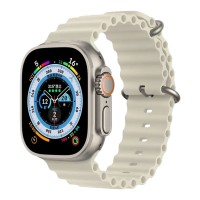 Λουράκι Σιλικόνης Ocean Band Sonique για Apple Watch (38/40/41MM) Μπεζ