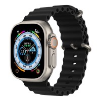 Λουράκι Σιλικόνης Ocean Band Sonique για Apple Watch (42/44/45/49MM) Μαύρο