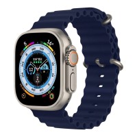 Λουράκι Σιλικόνης Ocean Band Sonique για Apple Watch (42/44/45/49MM) Μπλε Σκούρο