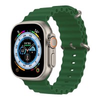 Λουράκι Σιλικόνης Ocean Band Sonique για Apple Watch (42/44/45/49MM) Πράσινο Σκούρο