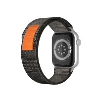 Λουράκι Nylon Loop Band Sonique για Apple Watch (38/40/41MM) Γκρι / Μαύρο