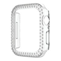 Θήκη Προστασία Luxury Double Diamond PC Sonique για Apple Watch Apple Watch 7/8/9 41mm Διάφανο