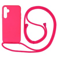 Θήκη Σιλικόνης με Κορδόνι CarryHang Sonique Samsung Galaxy A14 4G / Galaxy A14 5G Φούξια