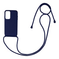 Θήκη Σιλικόνης με Κορδόνι CarryHang Sonique Samsung Galaxy A23 5G / Galaxy A23 4G Μπλε Σκούρο