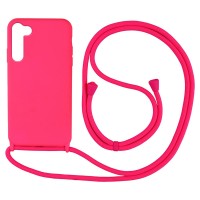 Θήκη Σιλικόνης με Κορδόνι CarryHang Sonique Samsung Galaxy S23 Plus Φούξια
