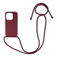 Θήκη Σιλικόνης με Κορδόνι CarryHang Sonique Xiaomi Redmi 12C Μπορντό