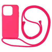 Θήκη Σιλικόνης με Κορδόνι CarryHang Sonique Xiaomi Redmi 12C Φούξια