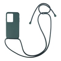 Θήκη Σιλικόνης με Κορδόνι CarryHang Sonique Xiaomi Redmi Note 12 Pro Plus Πράσινο Σκούρο