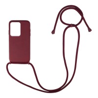 Θήκη Σιλικόνης με Κορδόνι CarryHang Sonique Xiaomi Redmi Note 12 Pro 5G / Poco X5 Pro 5G Μπορντό